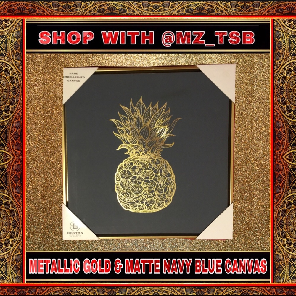 💠 🆕 METALLIC GOLD & MATTE NAVY BLUE CANVAS 💠
